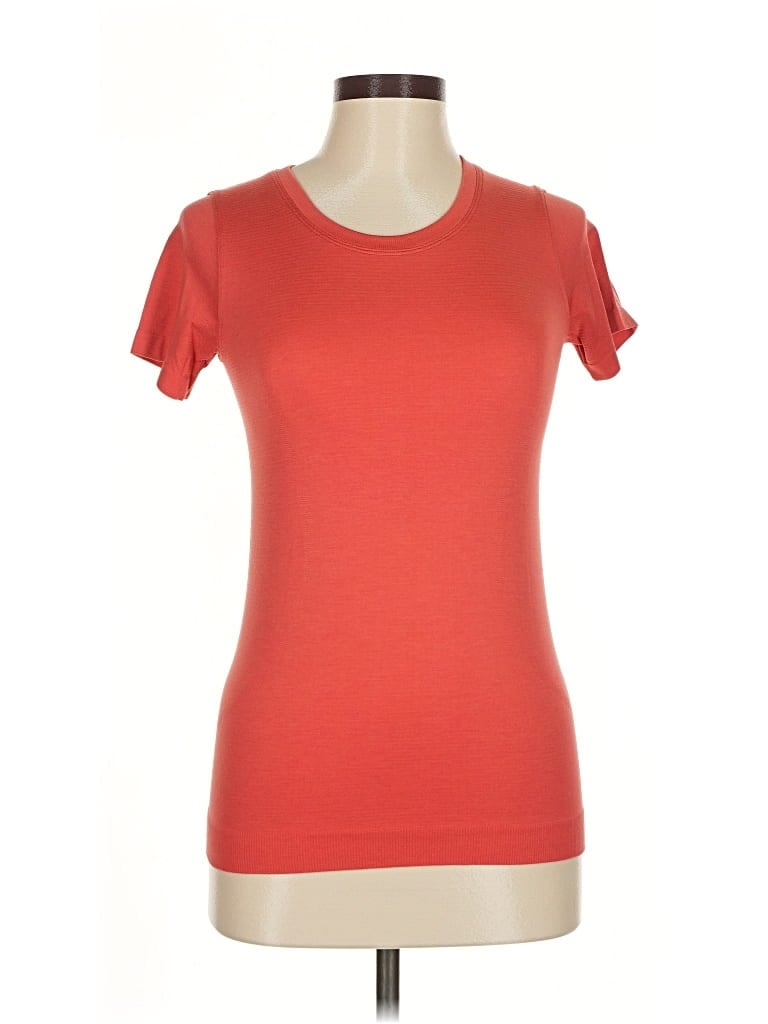 Pre-owned Lululemon Athletica Short Sleeve T-shirt In Pink