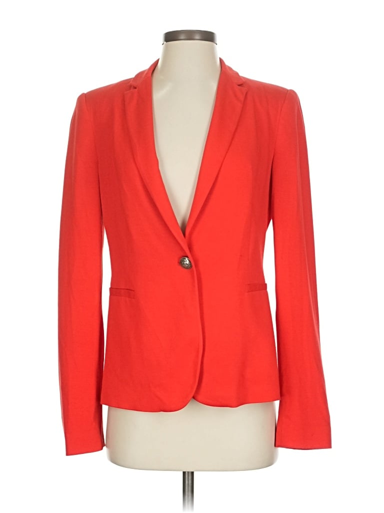 Pre-owned Zara Basic Blazer Jacket In Red