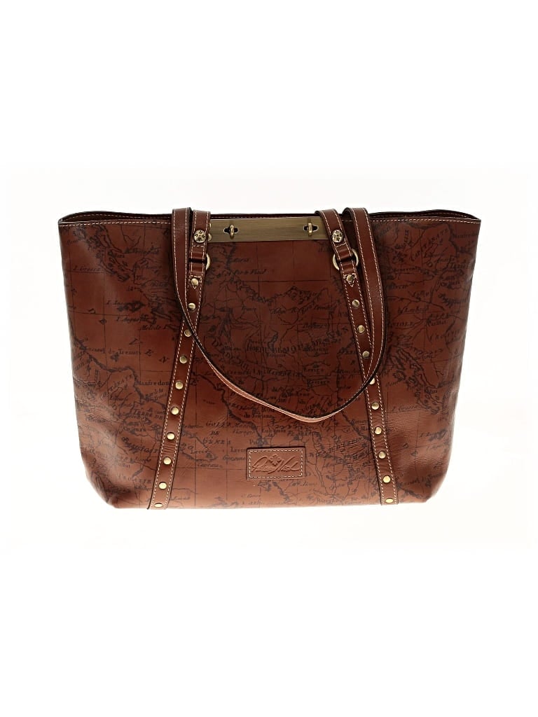 Pre-owned Patricia Nash Leather Tote Bag In Brown