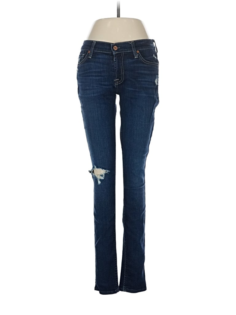 Pre-owned 7 For All Mankind Jeans In Blue