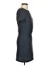 Assorted Brands Solid Gray Blue Casual Dress Size S - photo 4