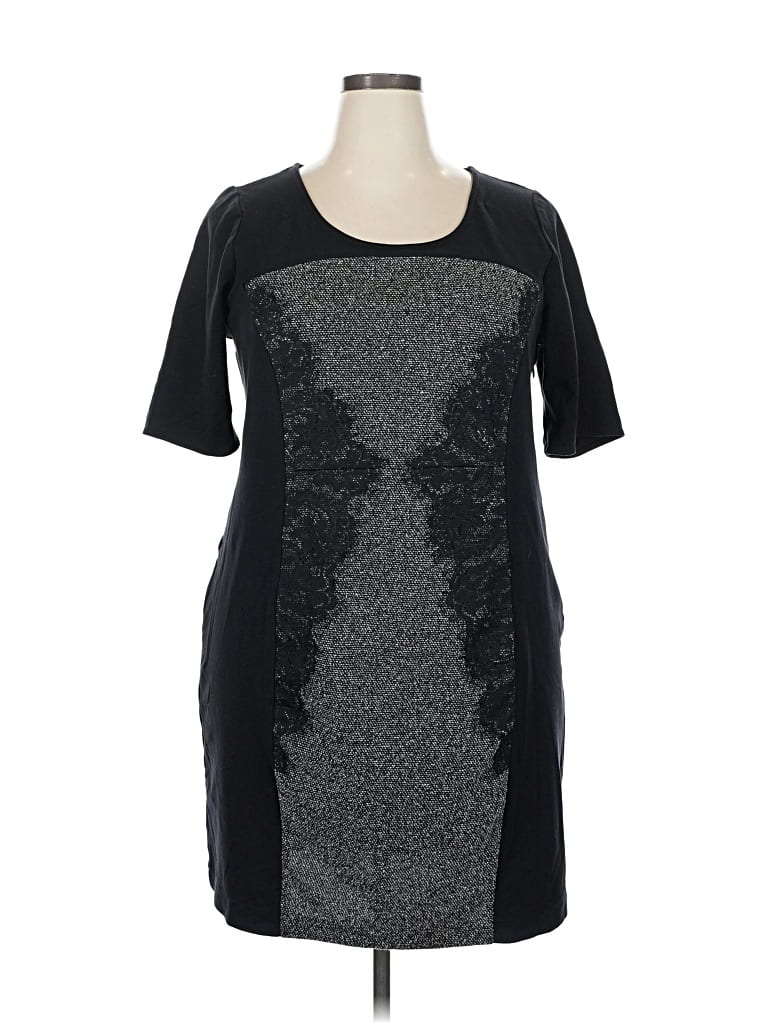 Pre-owned Lane Bryant Cocktail Dress In Black