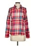Broadway & Broome Plaid Red Long Sleeve Button-Down Shirt Size S - photo 1