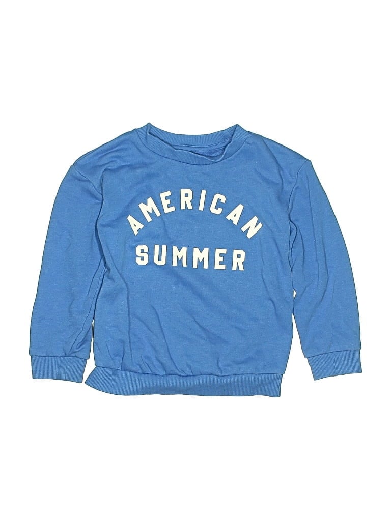 Pre-owned Cat & Jack Kids' Sweatshirt In Blue
