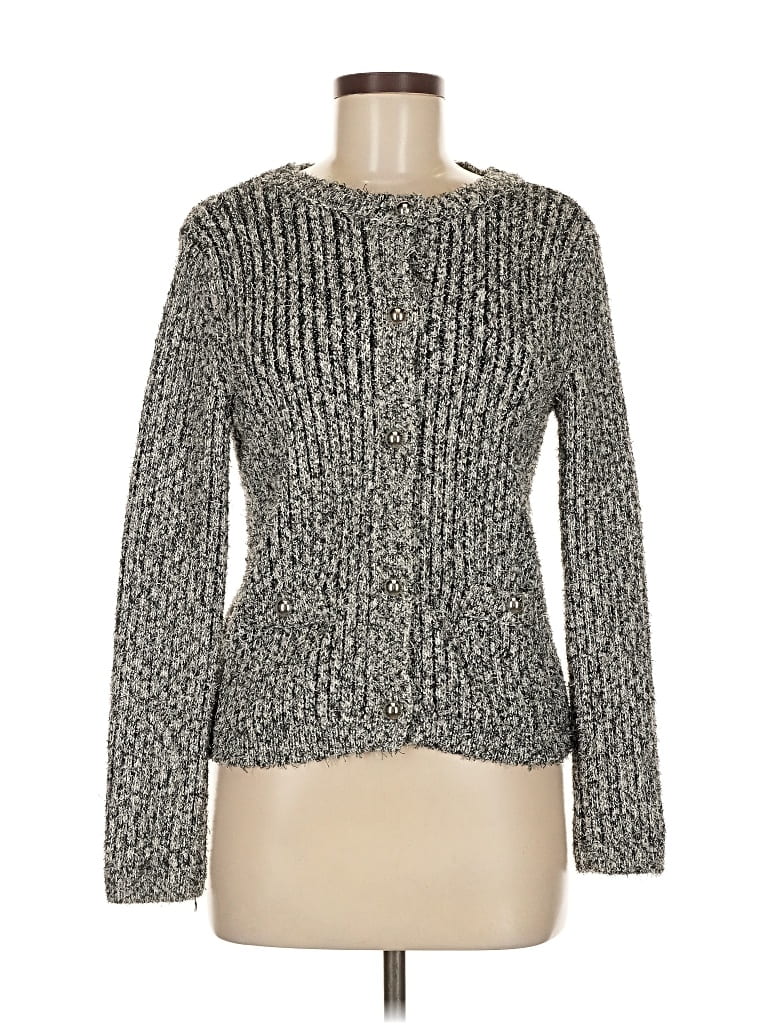 Pre-owned Mng Cardigan Sweater In Gray