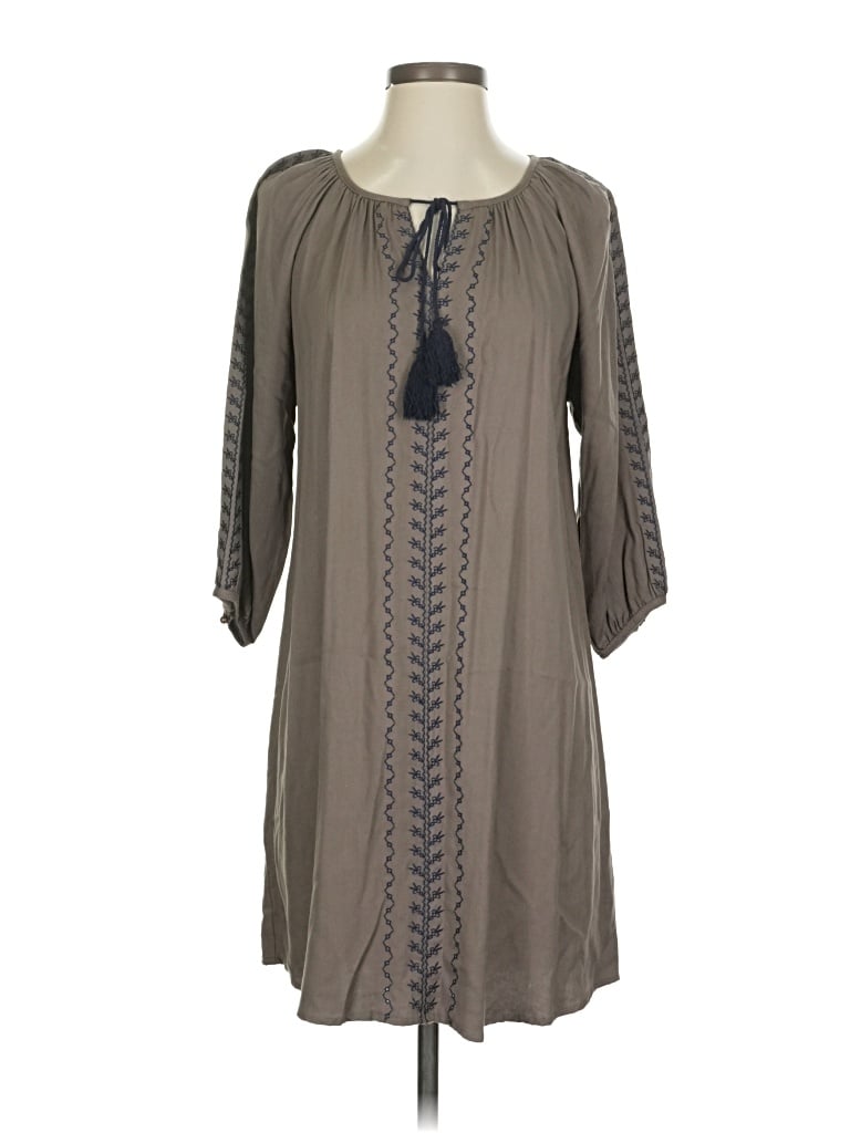 Pre-owned Ya Los Angeles Casual Dress In Gray