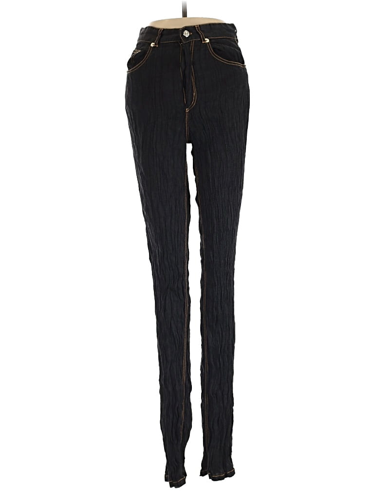 Pre-owned Zara Casual Pants In Black