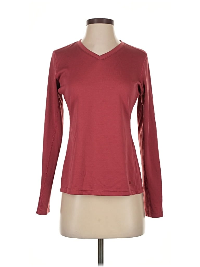 Pre-owned Rei Long Sleeve T-shirt In Burgundy