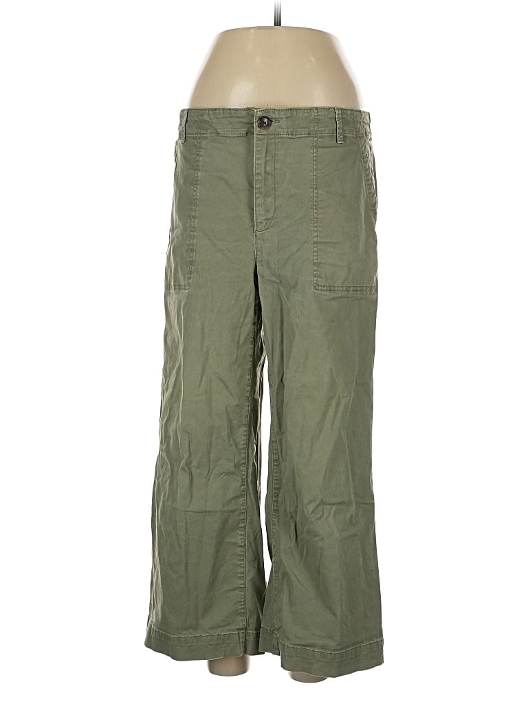 Pre-owned Ann Taylor Loft Khaki Pant In Green