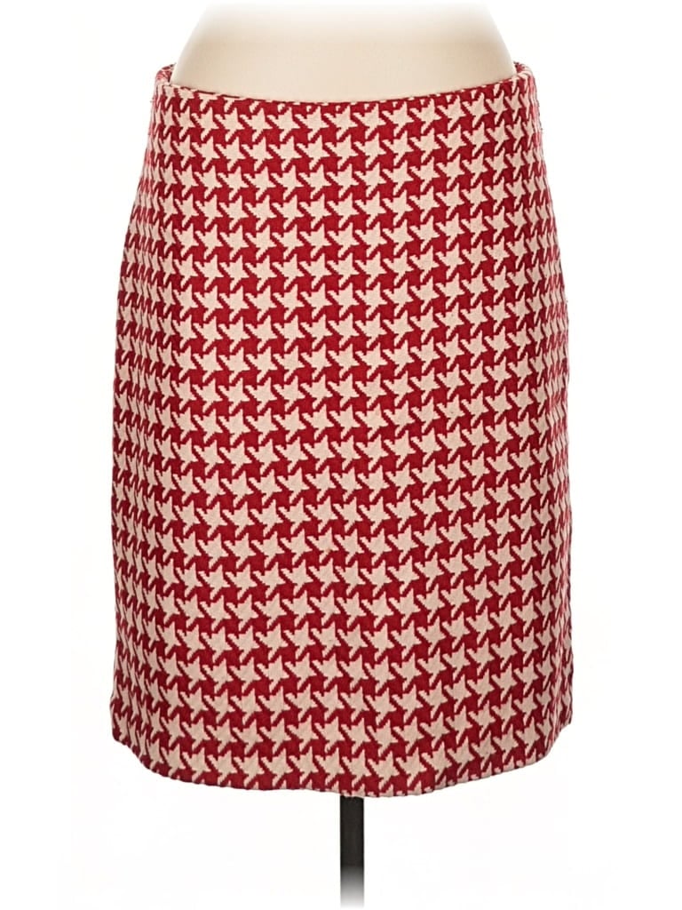 Pre-owned Jg Hook Wool Skirt In Red