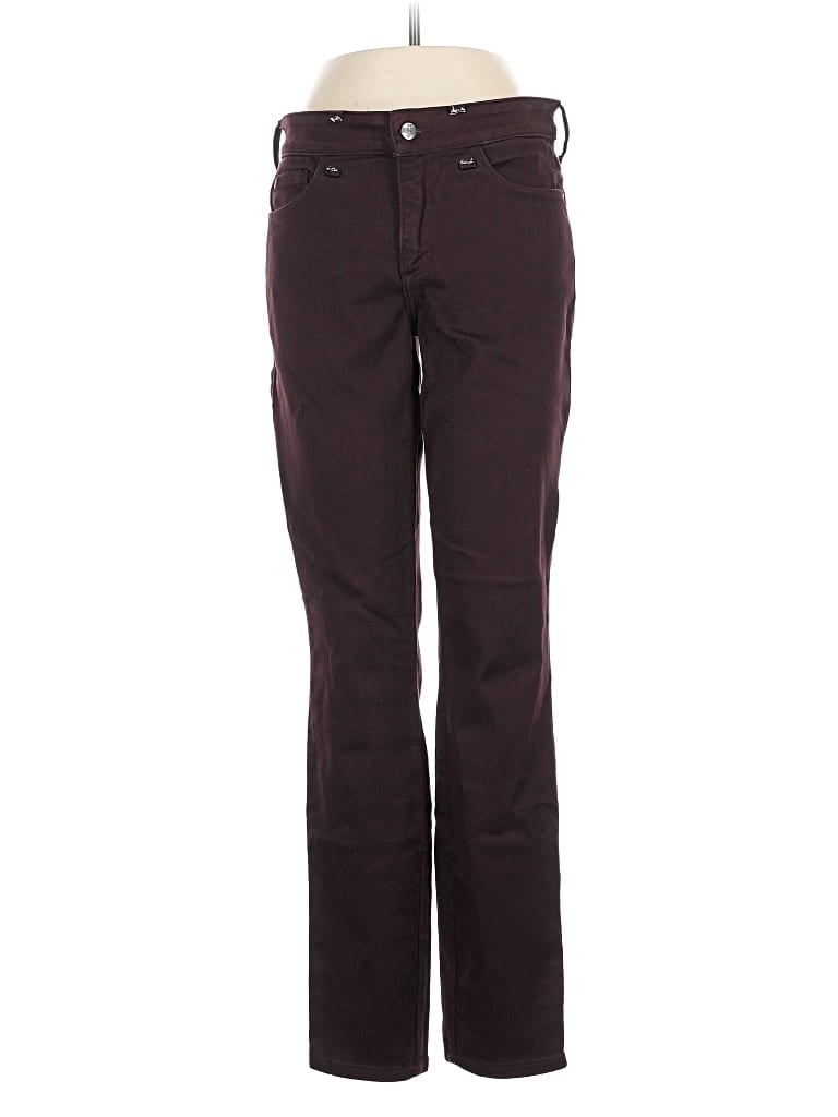 Pre-owned Nydj Jeans In Burgundy