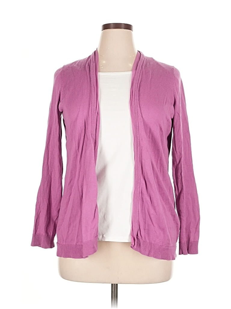 Pre-owned Talbots Cardigan Sweater In Pink