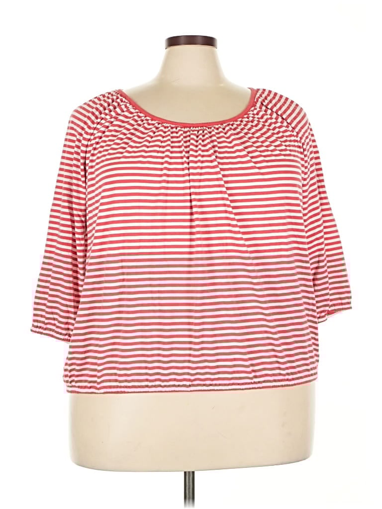 Pre-owned Michael Michael Kors 3/4 Sleeve T-shirt In Red