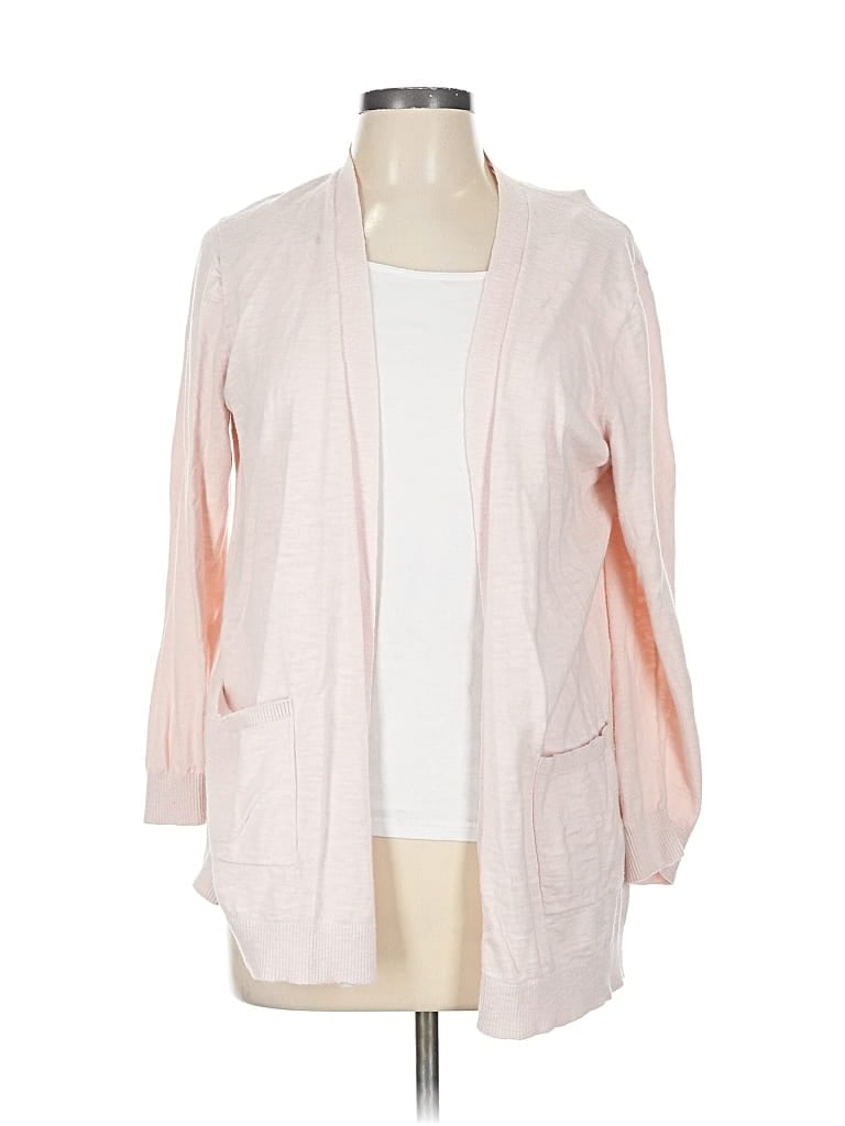 Pre-owned J.crew Factory Store Cardigan Sweater In Pink
