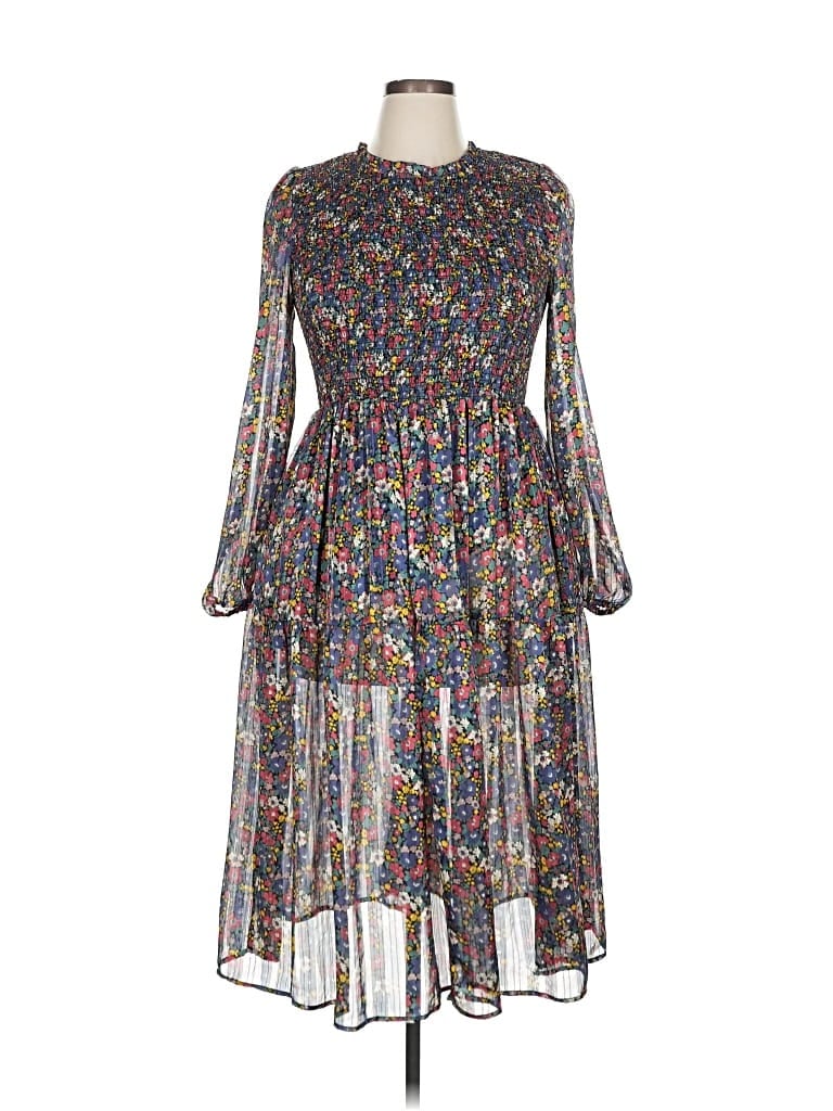 Pre-owned Melloday Casual Dress In Gray