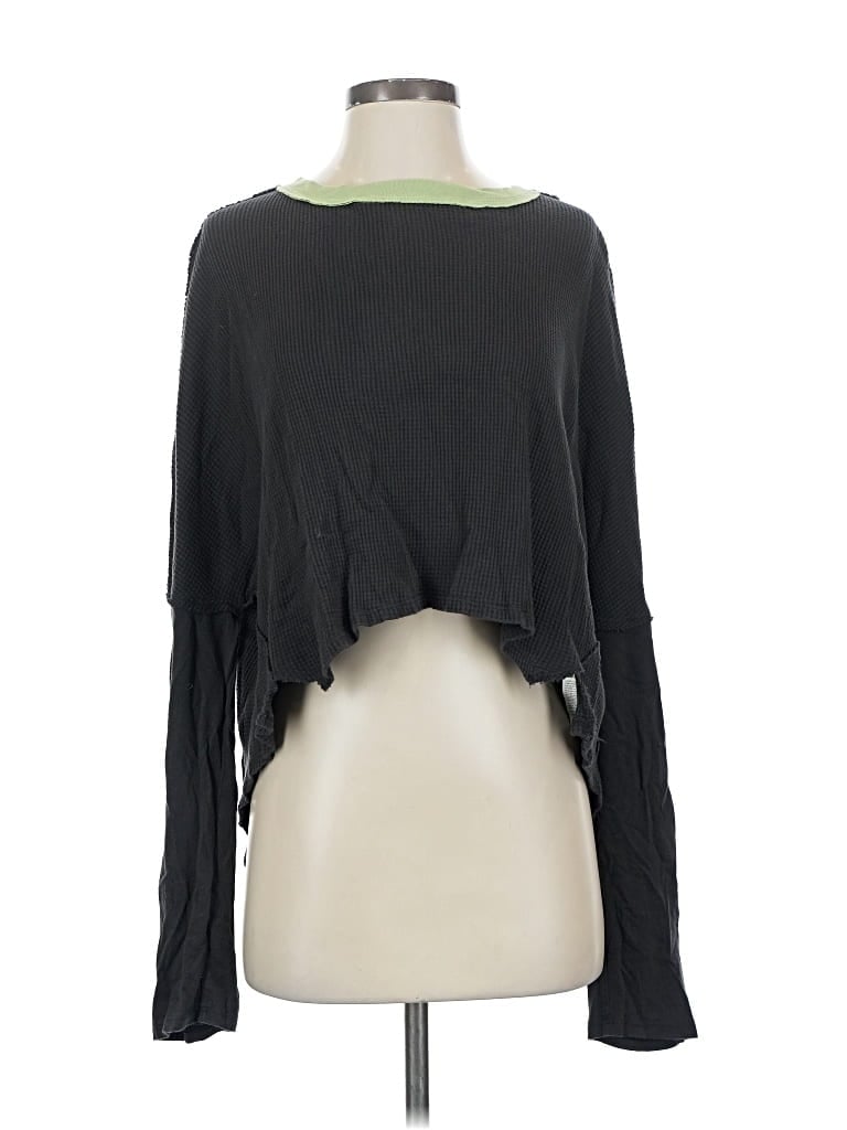 Pre-owned We The Free Long Sleeve T-shirt In Black