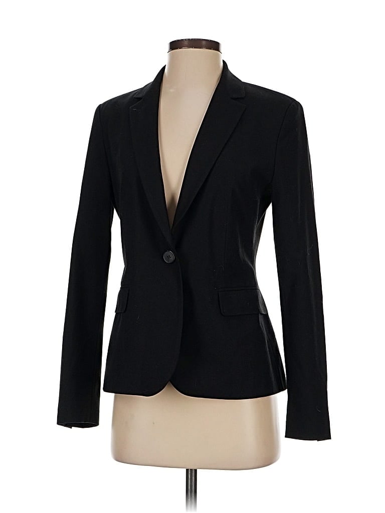 Pre-owned Zara Basic Blazer Jacket In Black