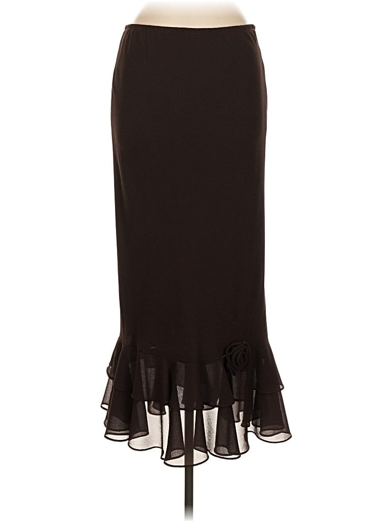 Pre-owned Msk Formal Skirt In Brown