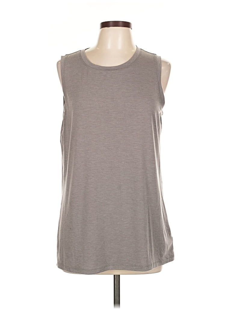 Pre-owned Athleta Sleeveless T-shirt In Gray