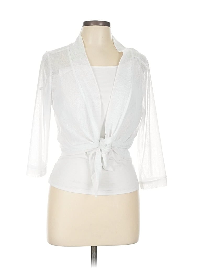 Pre-owned Assorted Brands 3/4 Sleeve Blouse In White