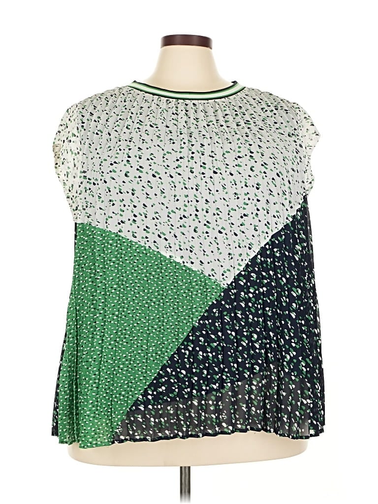 Pre-owned Dr2 Sleeveless Blouse In Green