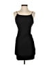 Aqua Solid Black Cocktail Dress Size S - photo 1