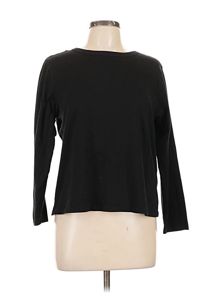 Pre-owned Old Navy 3/4 Sleeve T-shirt In Black