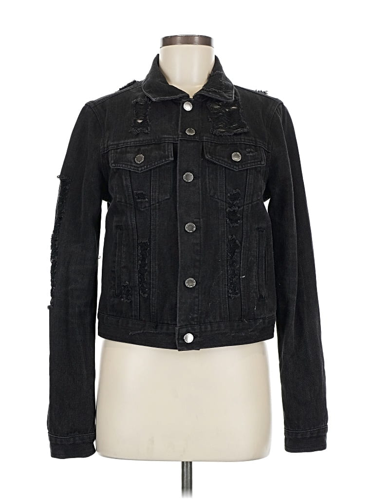 Pre-owned Ci Sono Denim Jacket In Black
