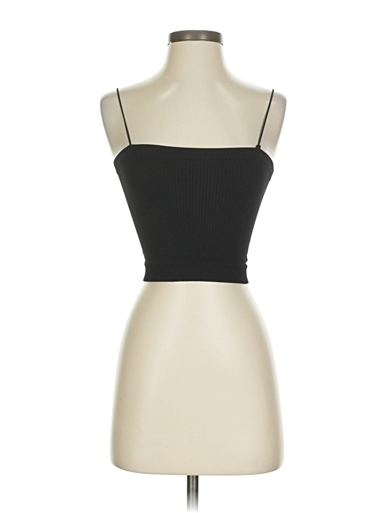 Pre-owned Bdg Tank Top Black Strapless Neckline Tops