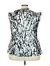 Sunny Leigh 100% Polyester Silver Sleeveless Blouse Size 3X - photo 2