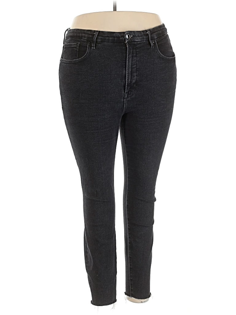 Pre-owned Good American Jeans In Black