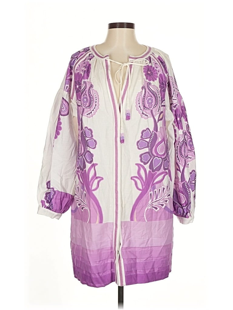 Pre-owned Farm Rio Casual Dress In Purple