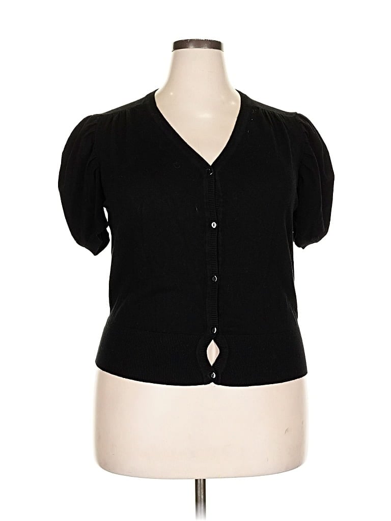 Pre-owned Belle Poque Short Sleeve Blouse In Black