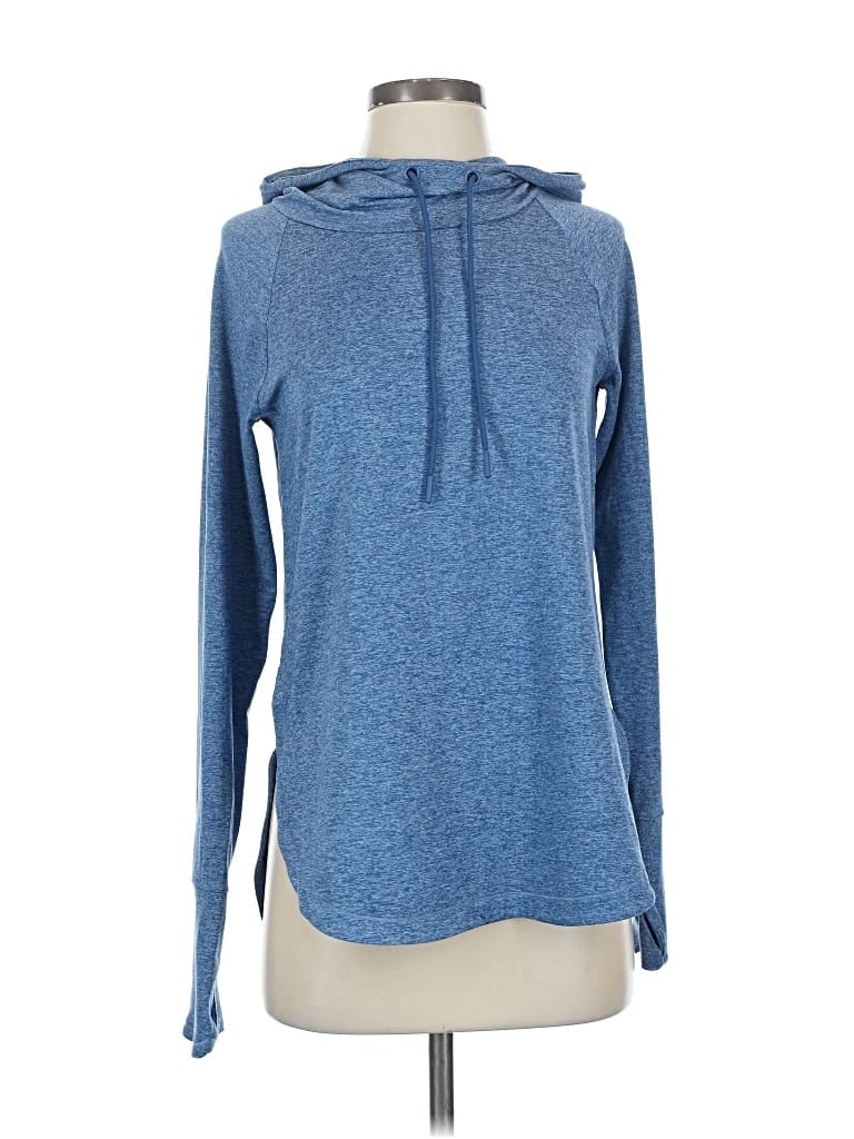 Pre-owned Athleta Long Sleeve T-shirt In Blue
