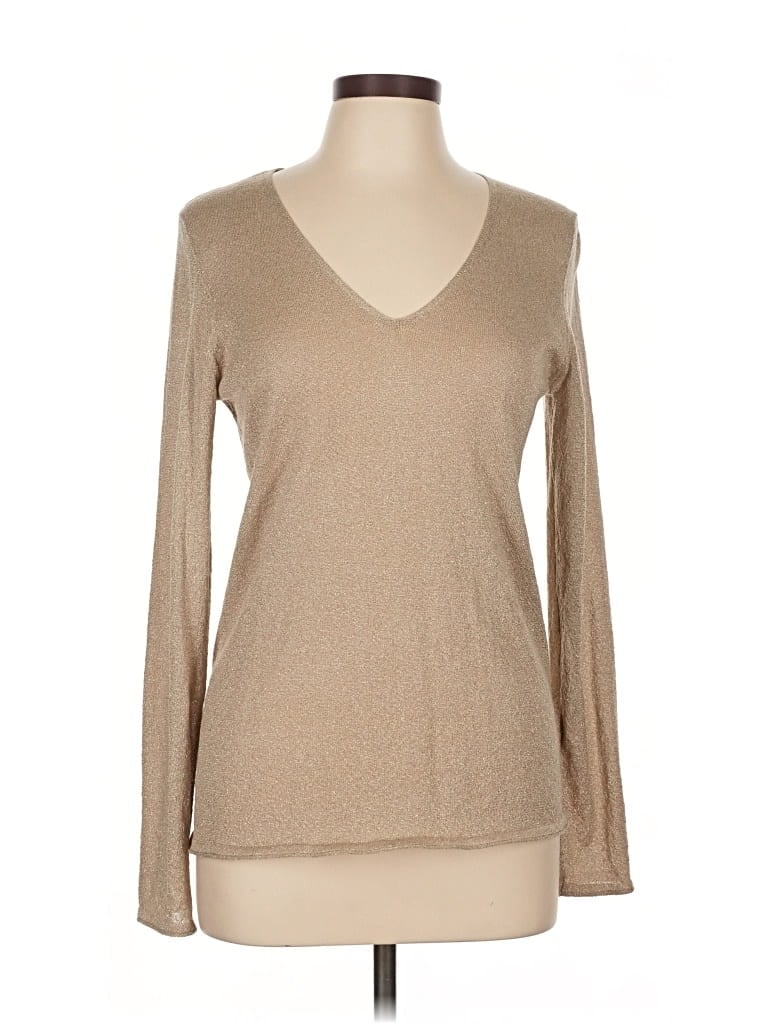 Pre-owned Caroll Pullover Sweater In Brown