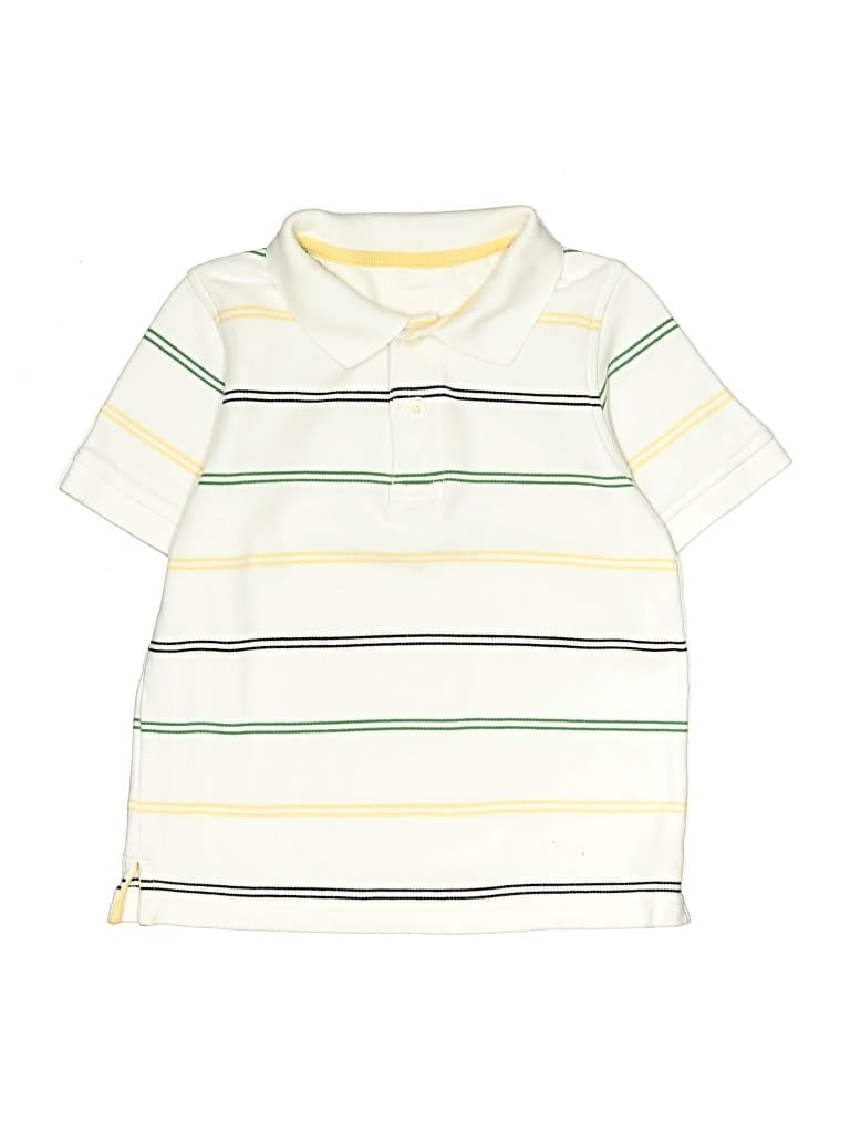 Pre-owned Gymboree Kids' Short Sleeve Polo Shirt In White