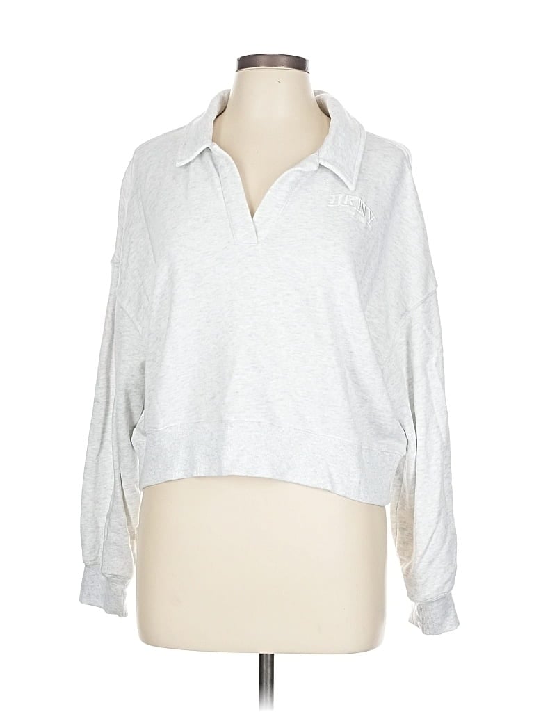 Pre-owned Dkny Sport Pullover Sweater In Gray