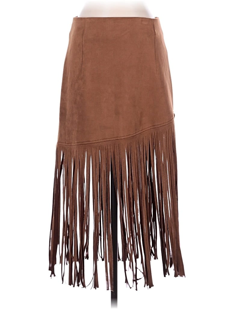 Bagatelle Casual Skirt In Brown