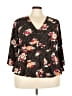 Torrid Black 3/4 Sleeve Blouse Size 3X Plus (3) - photo 1