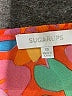 Sugarlips 100% Polyester Floral Graphic Tropical Multi Color Orange Short Sleeve Blouse Size XS - photo 7