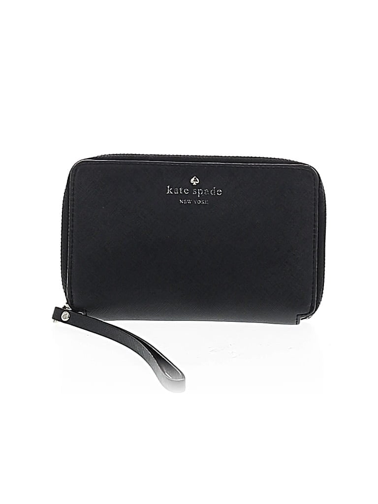 Pre-owned Kate Spade Saturday Leather Wallet In Black