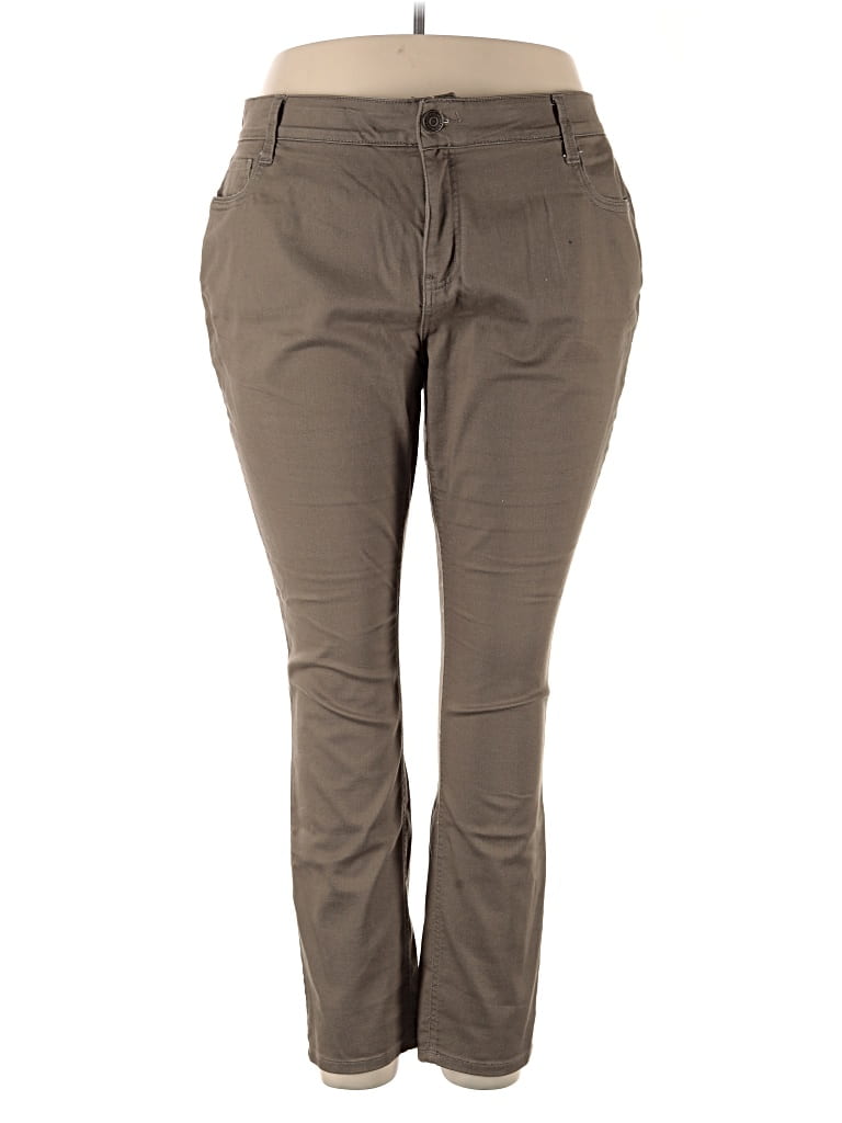 Pre-owned Liz Claiborne Khaki Pant In Brown