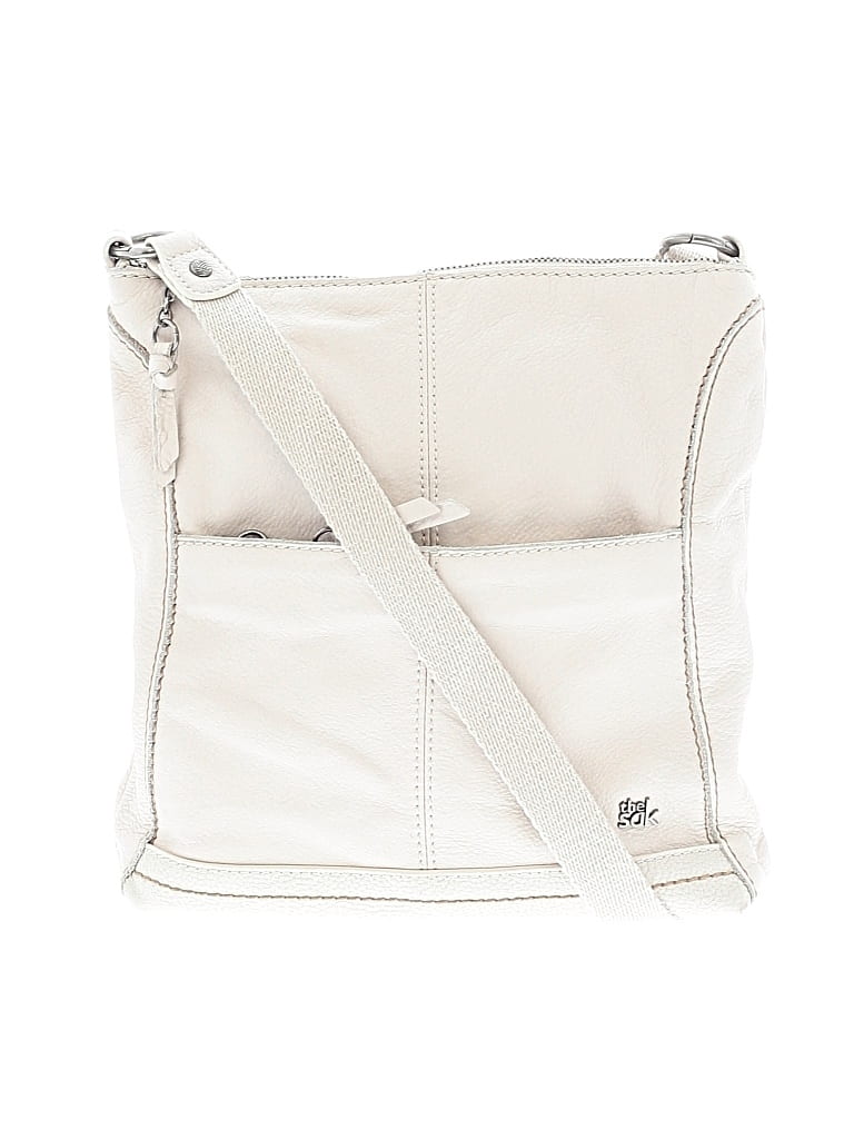 Pre-owned The Sak Leather Crossbody Bag In White