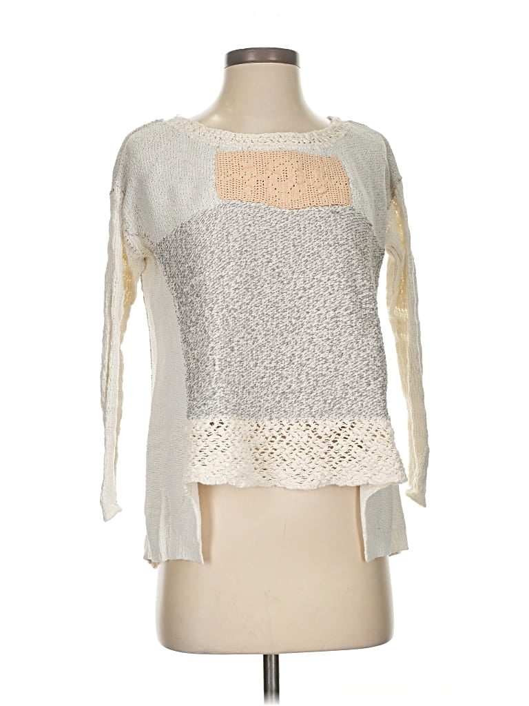 Pre-owned Free People Pullover Sweater In Silver