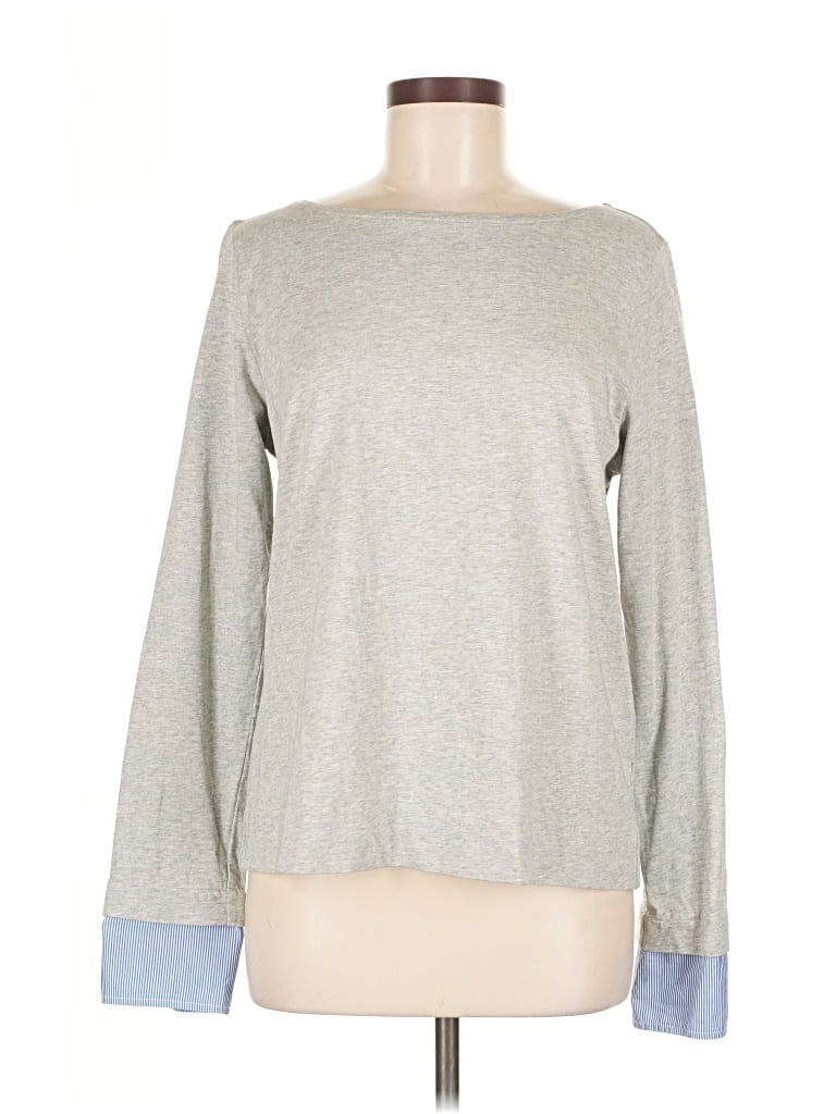 Pre-owned J.crew Factory Store Pullover Sweater In Gray