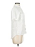 Sim & Sam 100% Rayon Ivory Short Sleeve Button-Down Shirt Size M - photo 4
