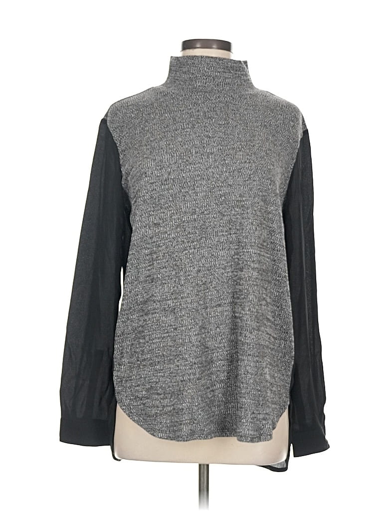 Pre-owned Ann Taylor Loft Turtleneck Sweater In Gray