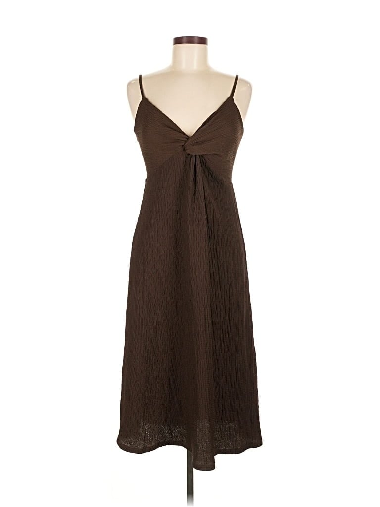 Pre-owned H&m Casual Dress In Brown
