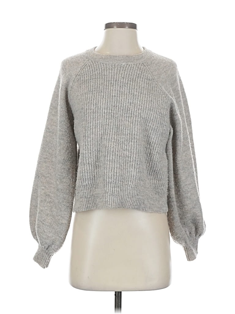 Pre-owned Topshop Pullover Sweater In Gray