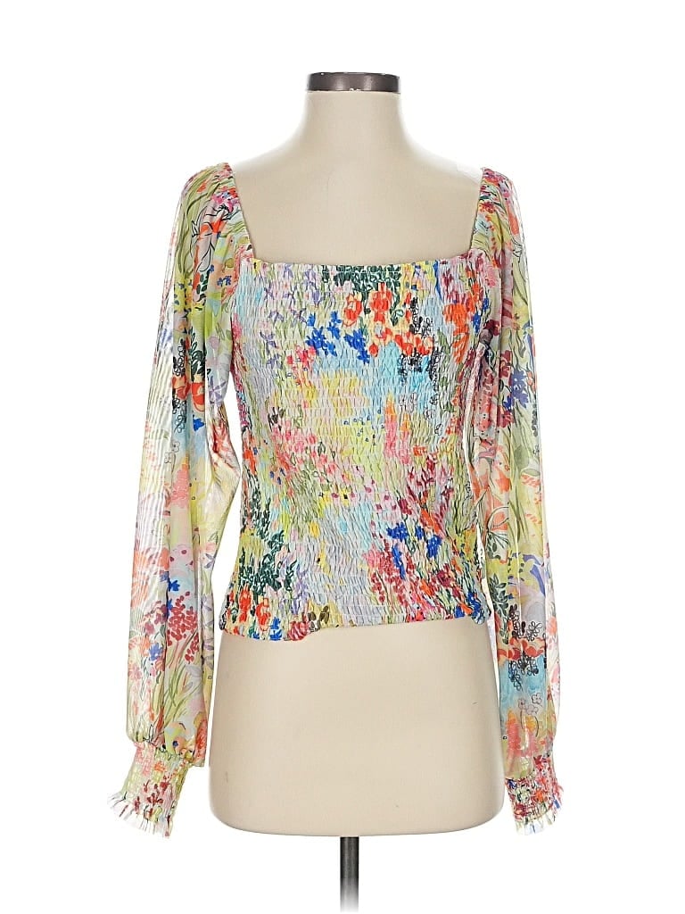 Pre-owned By Anthropologie Long Sleeve Blouse In White